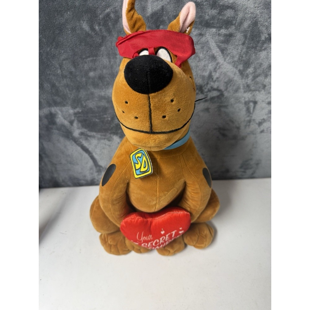 Vintage Gemmy Scooby Doo Valentine Plush 22" Secret Admirer Masked